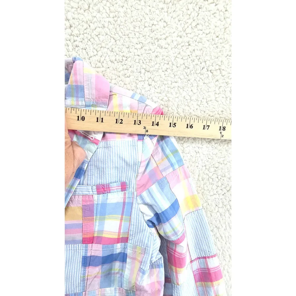 NWT Gymboree Spring Patchwork Plaid Cotton Blazer Cottage Preppy Academia 12